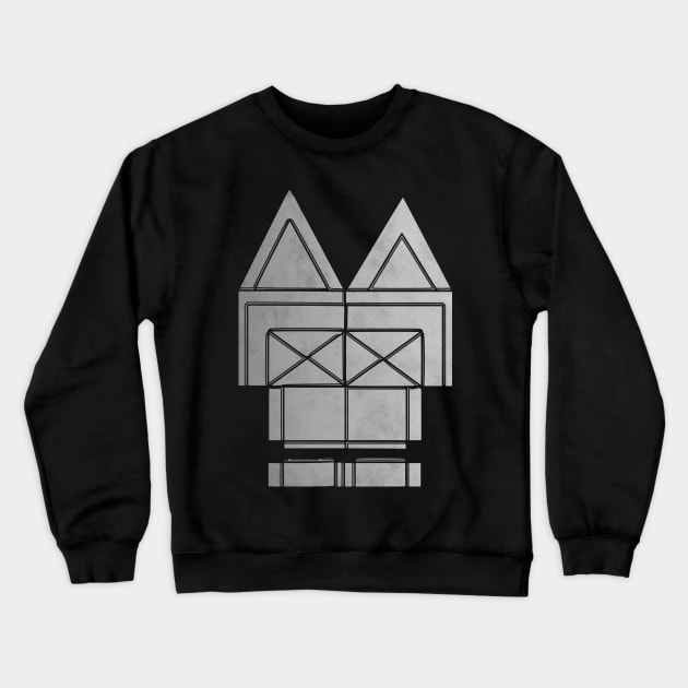 geometric cat Crewneck Sweatshirt by jaml-12